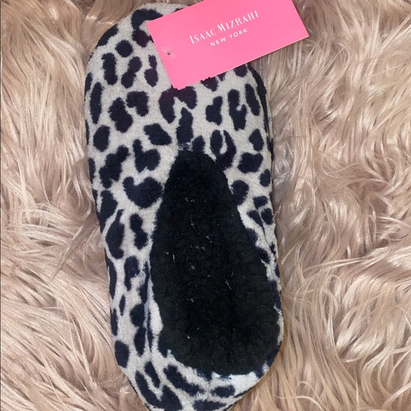 Isaac Mizrahi Leopard Print Slippers - NWT - Picture 1 of 3